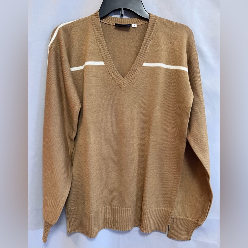 The Broadway Men’s Store‎ Acrylic Wool Sweater  Golf Tan Sz Médium